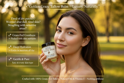 Golden Graze Whipped Tallow Balm – Grass-Fed, Natural Moisturizer