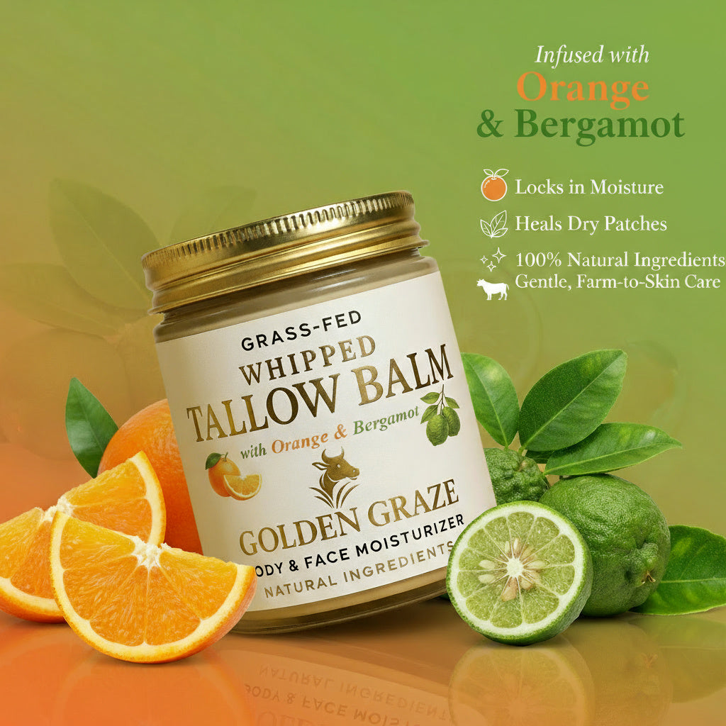 Golden Graze Whipped Tallow Balm – Grass-Fed, Natural Moisturizer