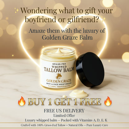 Golden Graze Whipped Tallow Balm – Grass-Fed, Natural Moisturizer