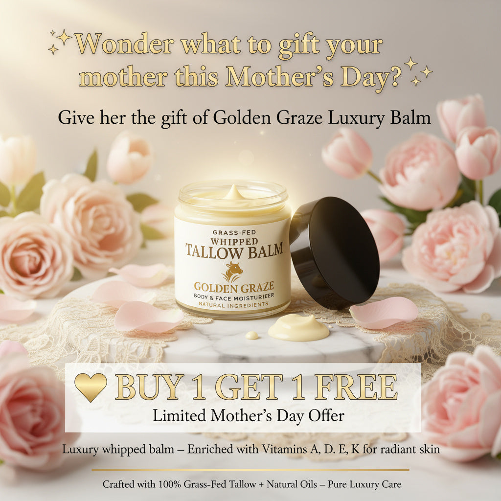 Golden Graze Whipped Tallow Balm – Grass-Fed, Natural Moisturizer